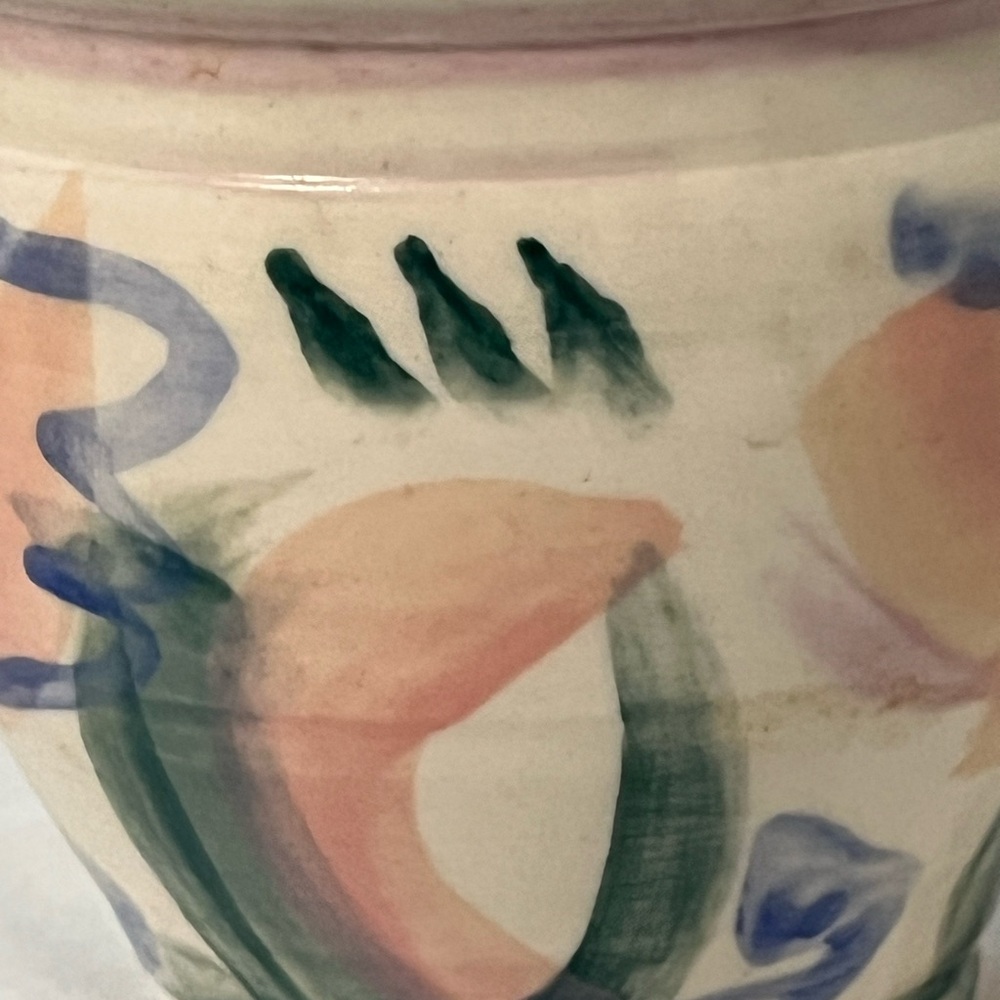 Small Vintage Handmade Pottery Pot Signed - Picture 4 of 9